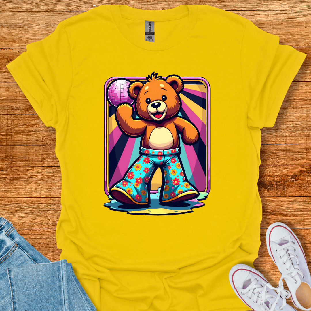 Cool Teds Teddy-Bear Disco Ted T-Shirt Daisy / S