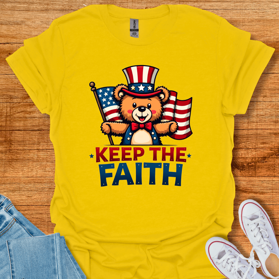 Patriotic Teddy T-Shirt Daisy