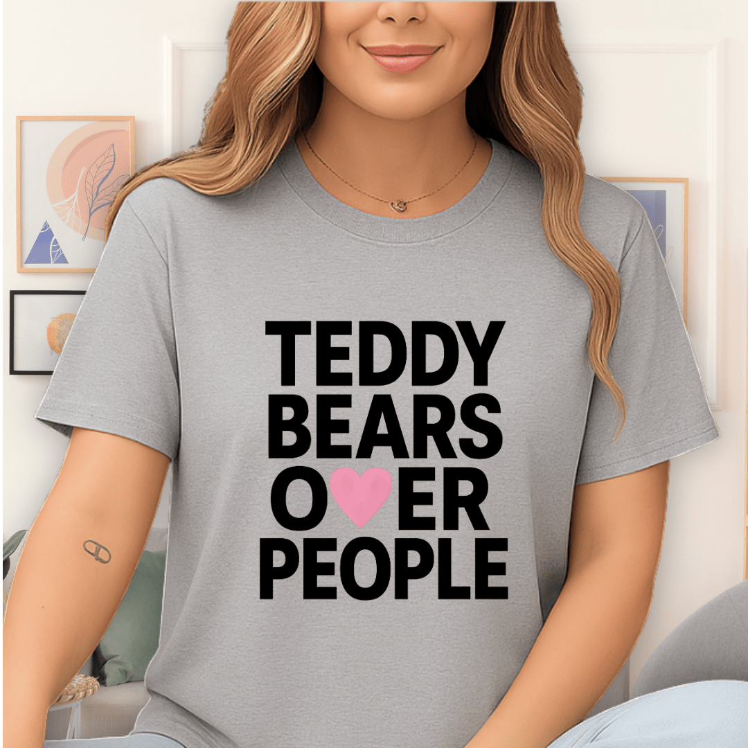 Cool Teds Teddy-Bear Teddy Lover T-Shirt Sport Grey / S