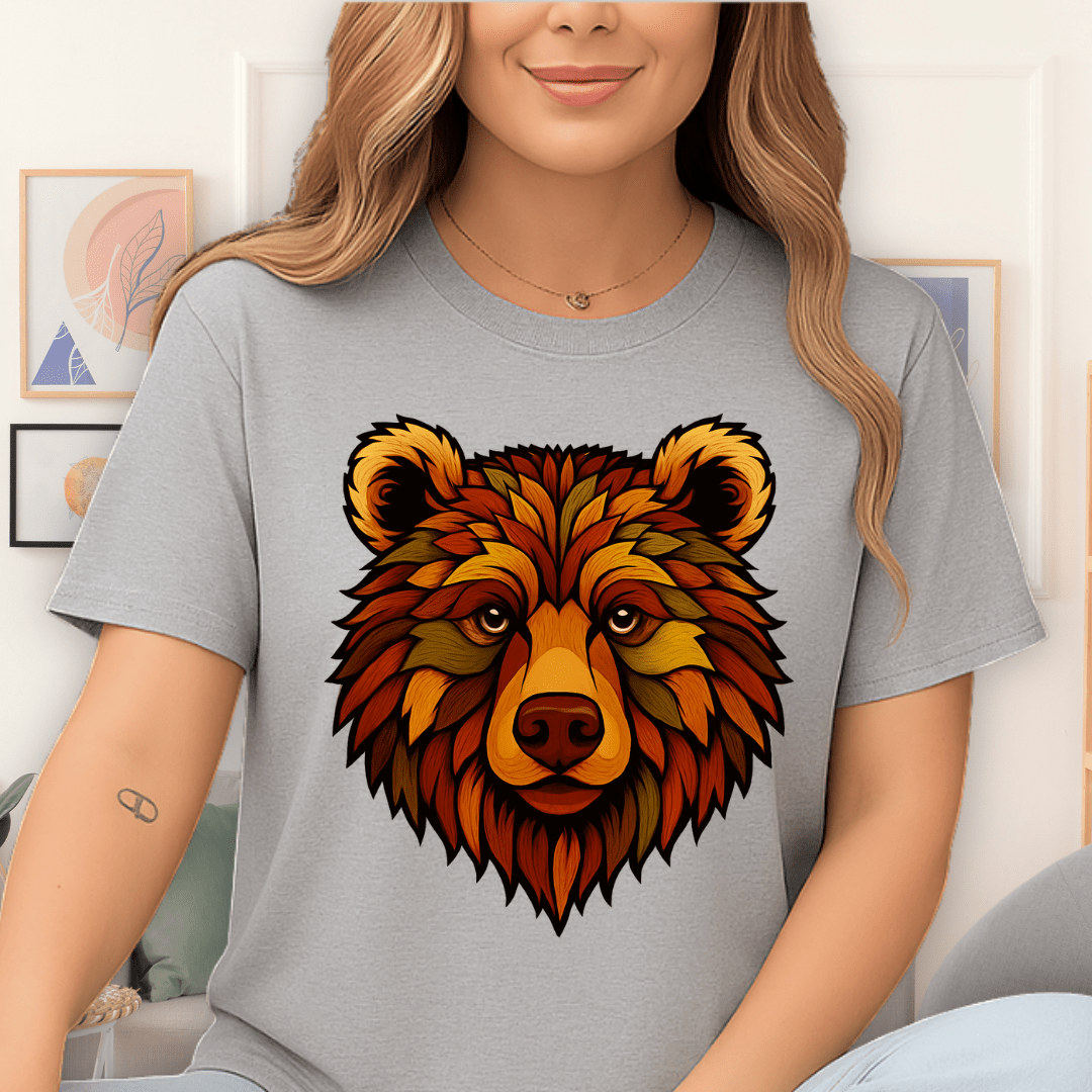 Cool Teds Teddy-Bear Autumn Bear T-Shirt Sport Grey / S