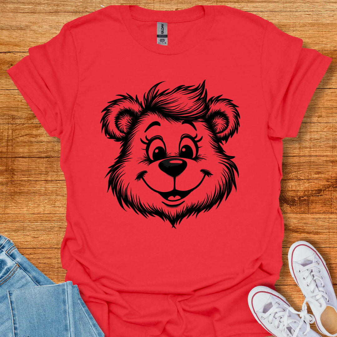 Cool Teds Teddy-Bear Bear-y Happy T-Shirt Red / S