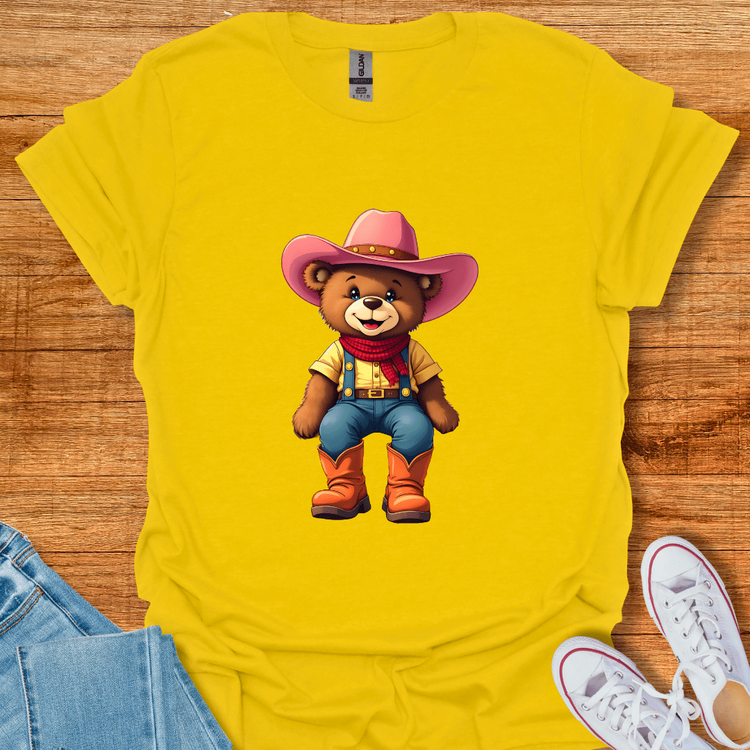 Cool Teds Teddy-Bear Happy Cowgirl T-Shirt Daisy / S