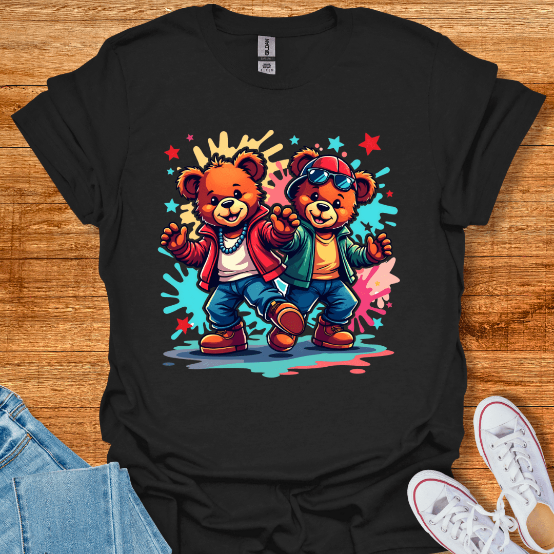 Cool Teds Teddy-Bear Bear Buddies T-Shirt Black / S