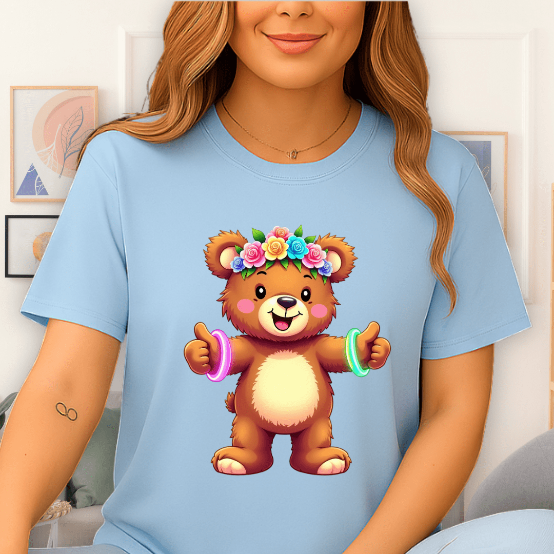 Festival Fun T-Shirt Light Blue