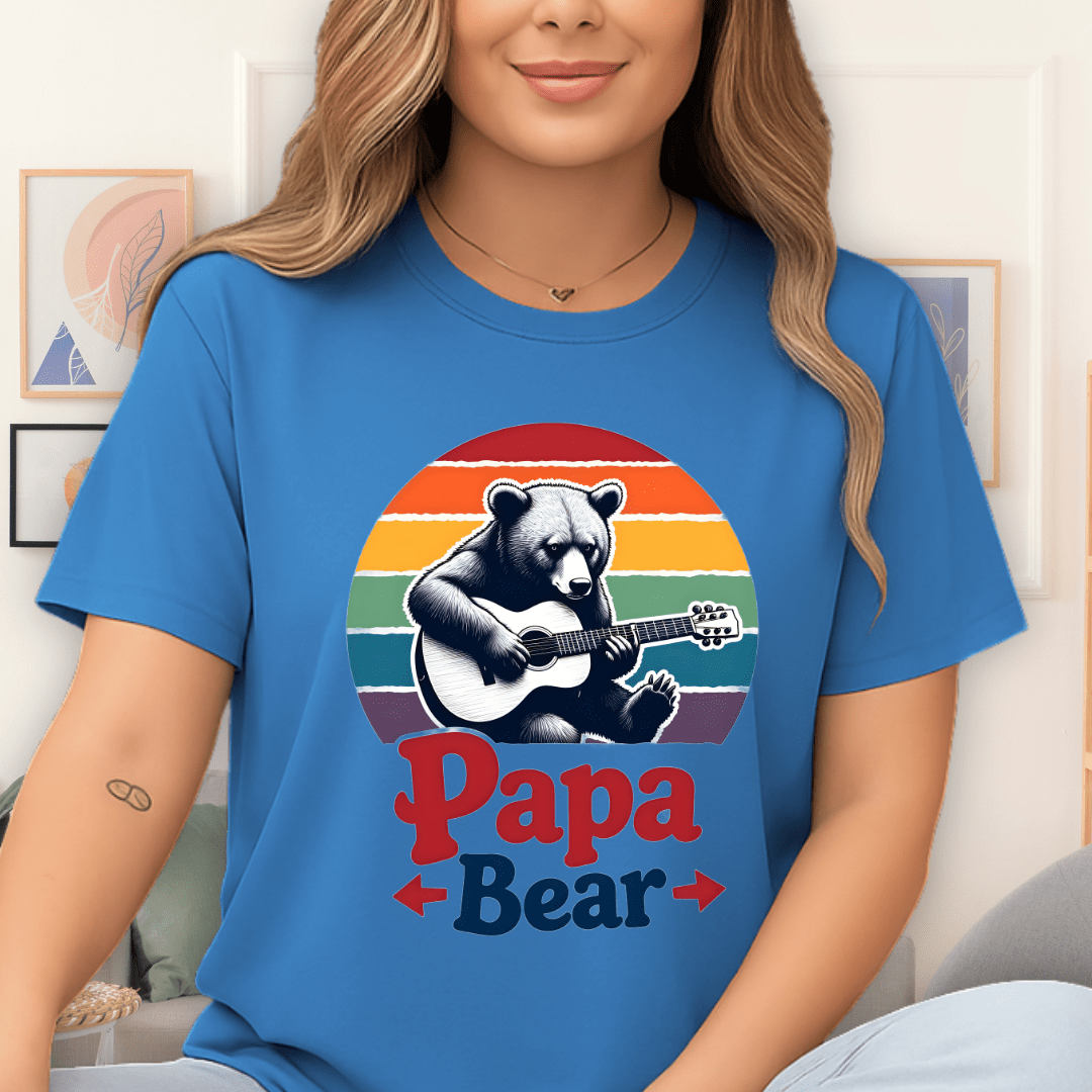 Papa Bear T-Shirt Sapphire
