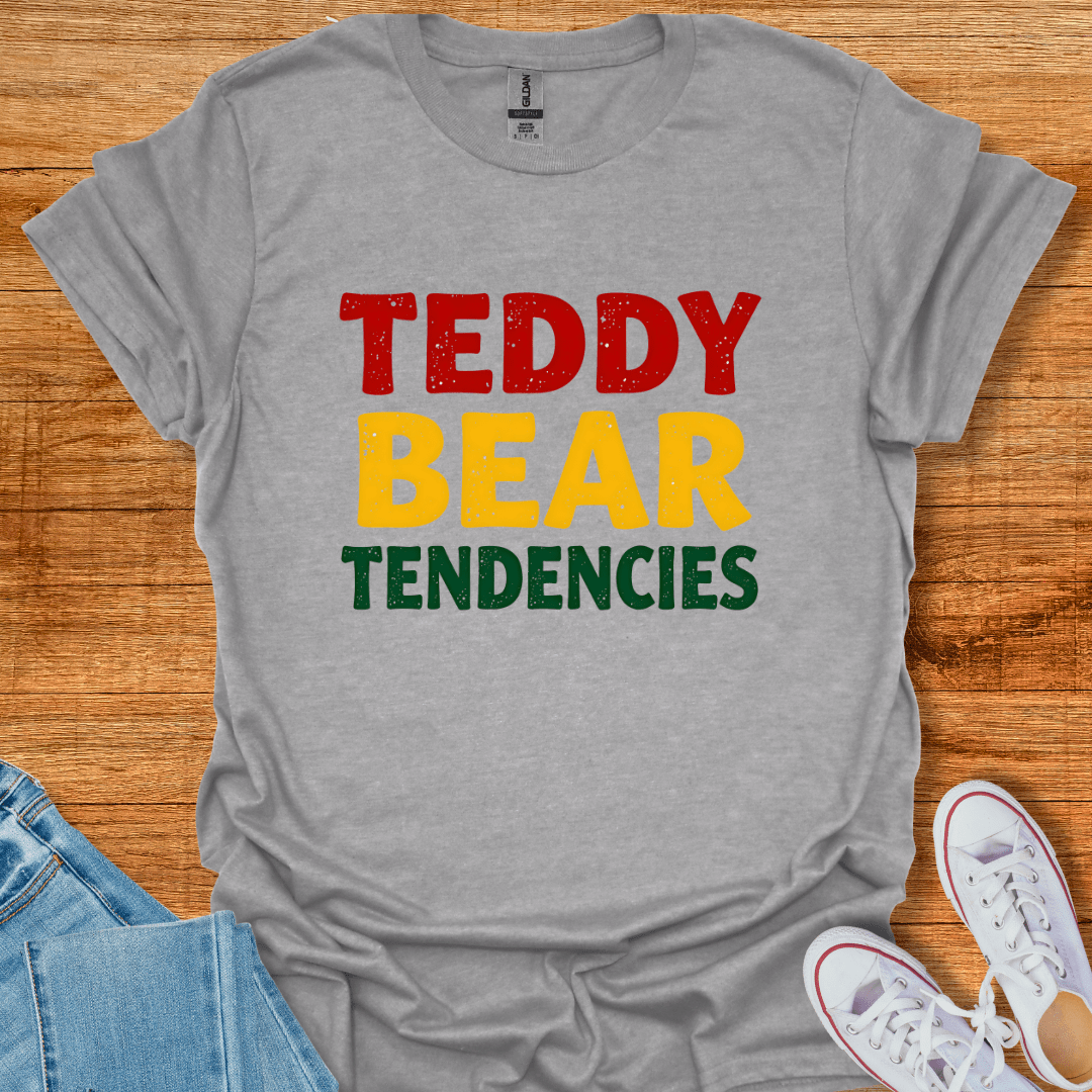 Cool Teds Teddy-Bear Teddy Bear Tendencies T-Shirt Sport Grey / S