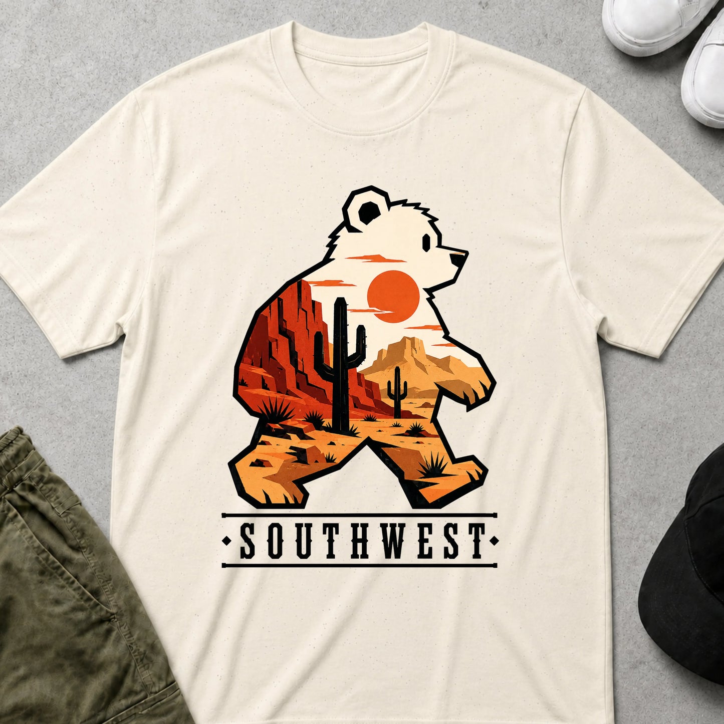 Cool Teds Teddy-Bear Southwest T-Shirt Natural / S