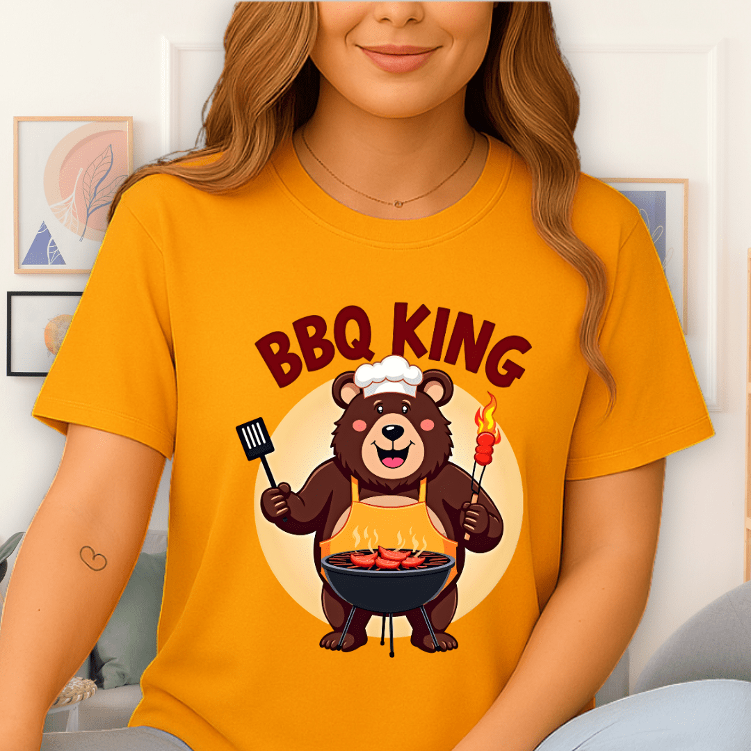 BBQ Bear T-Shirt Gold