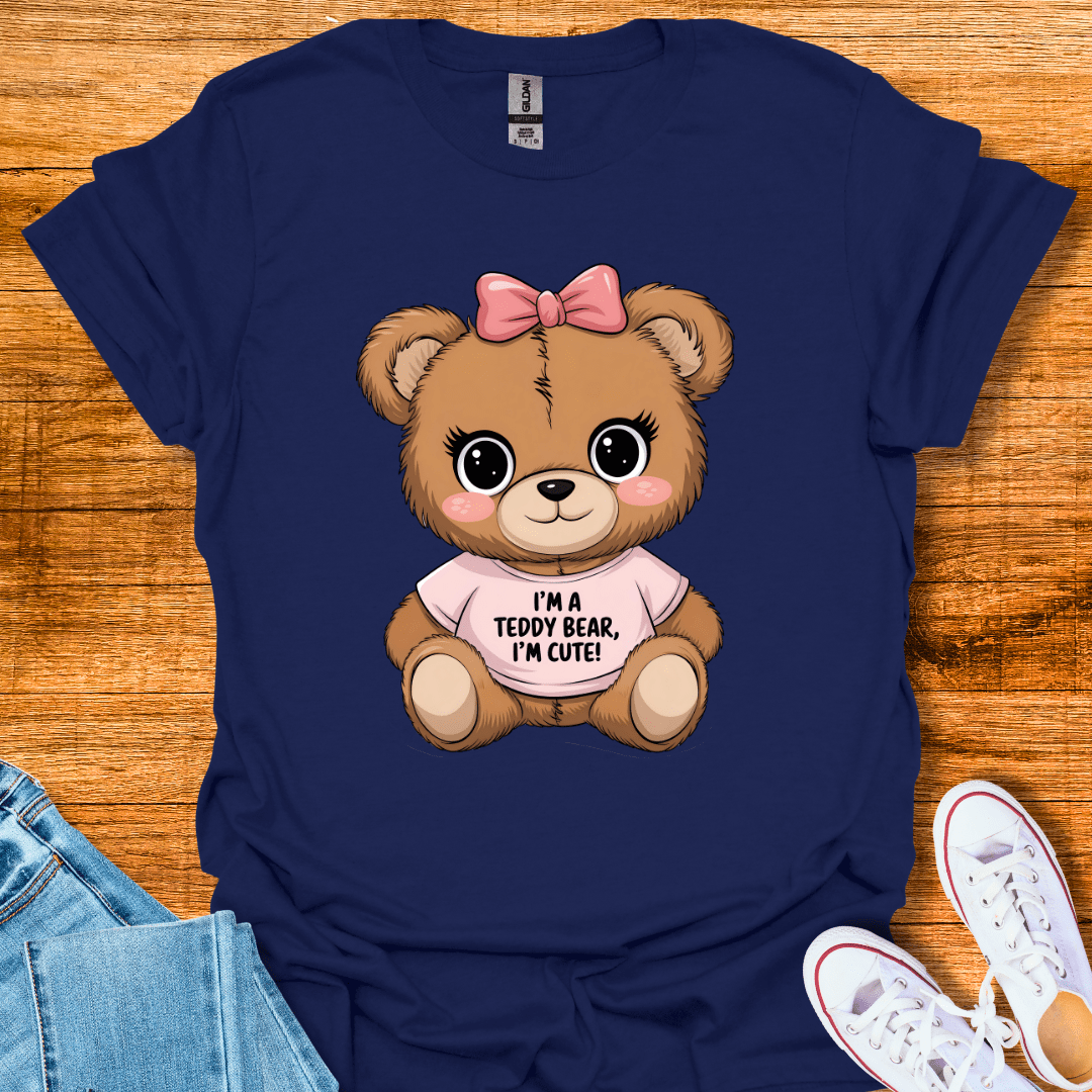 Cool Teds Teddy-Bear Cute Teddy T-Shirt Navy / S