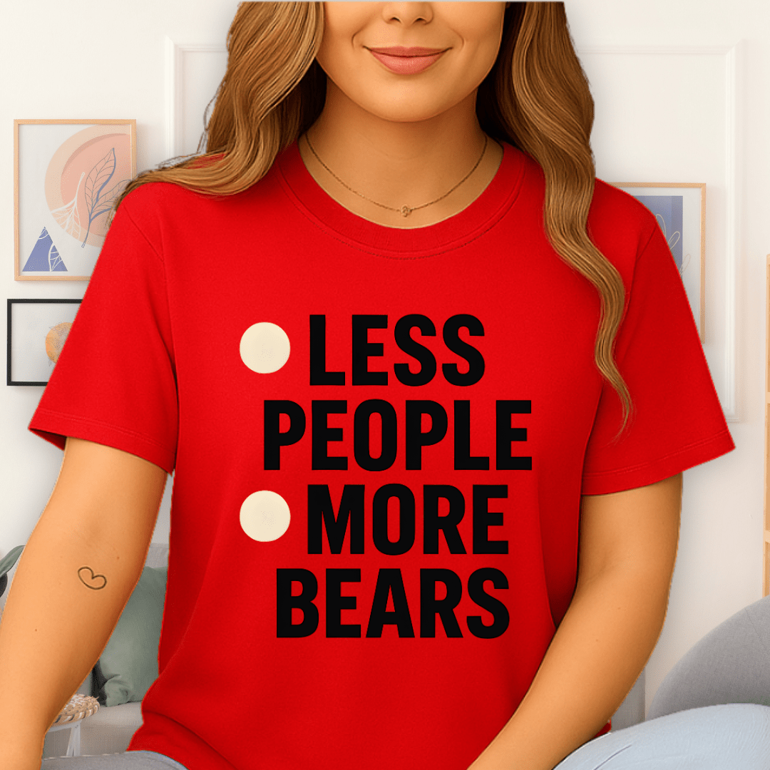 Printify Teddy-Bear More Bears T-Shirt Red / S