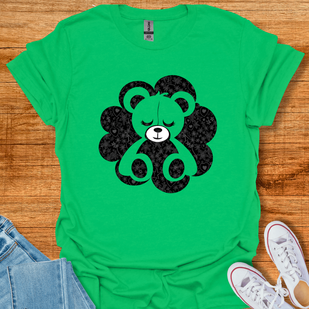 Ink Drop Bear T-Shirt Irish Green