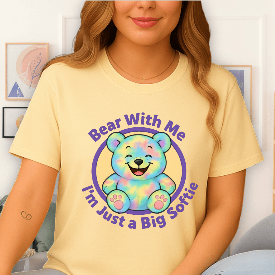 Cool Teds Teddy-Bear Smiling Softie T-Shirt Cornsilk / S
