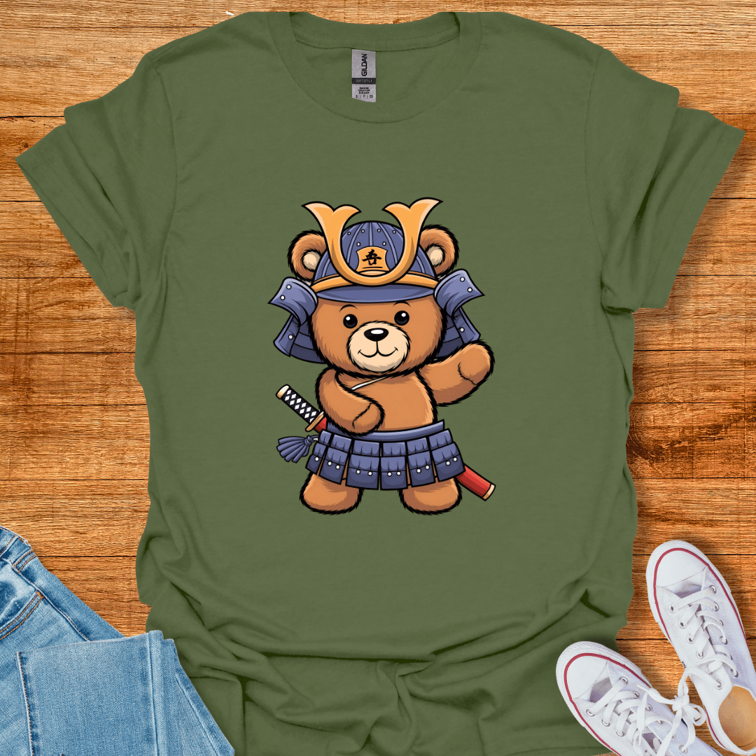 Samurai Warrior T-Shirt Military Green