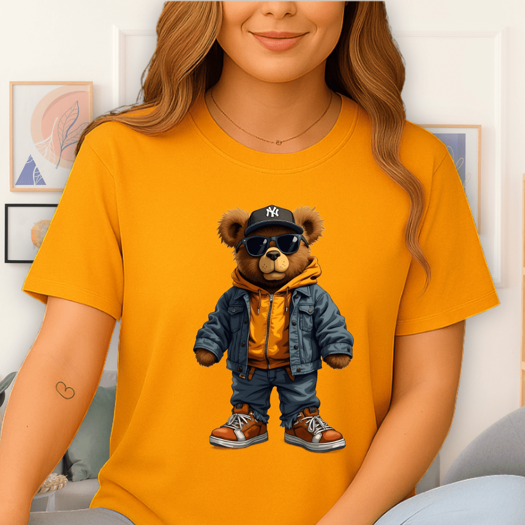 Big Apple Bear T-Shirt Gold