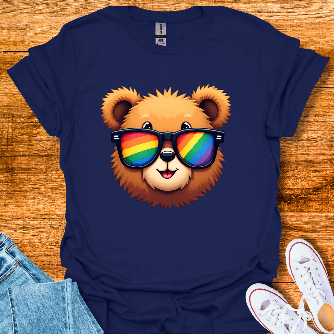 Rainbow Bear T-Shirt Navy