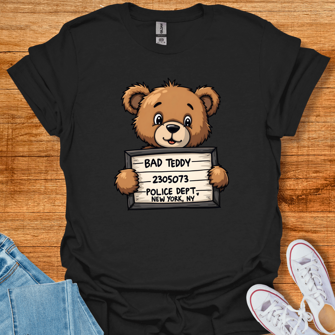Jailhouse Bear T-Shirt Black