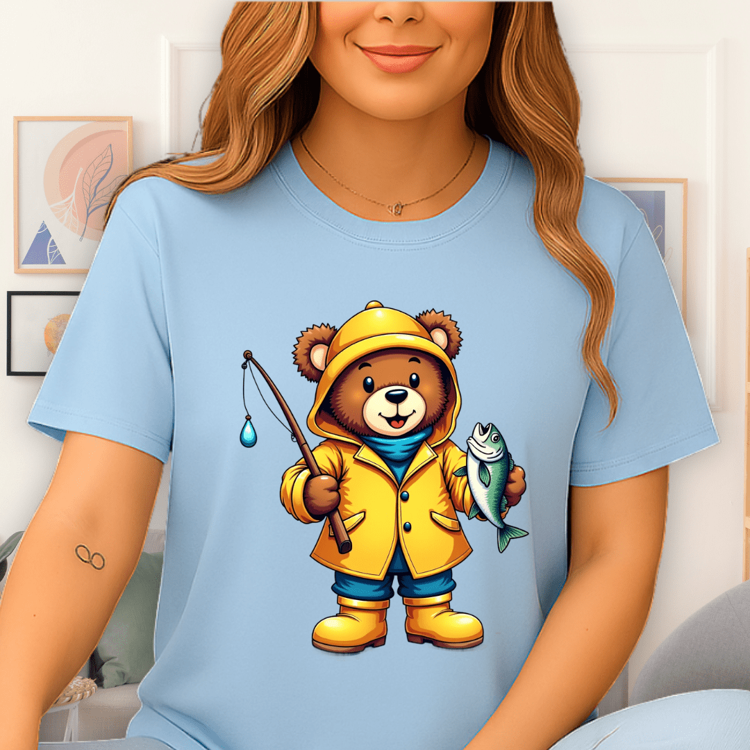 Fisherman T-Shirt Light Blue
