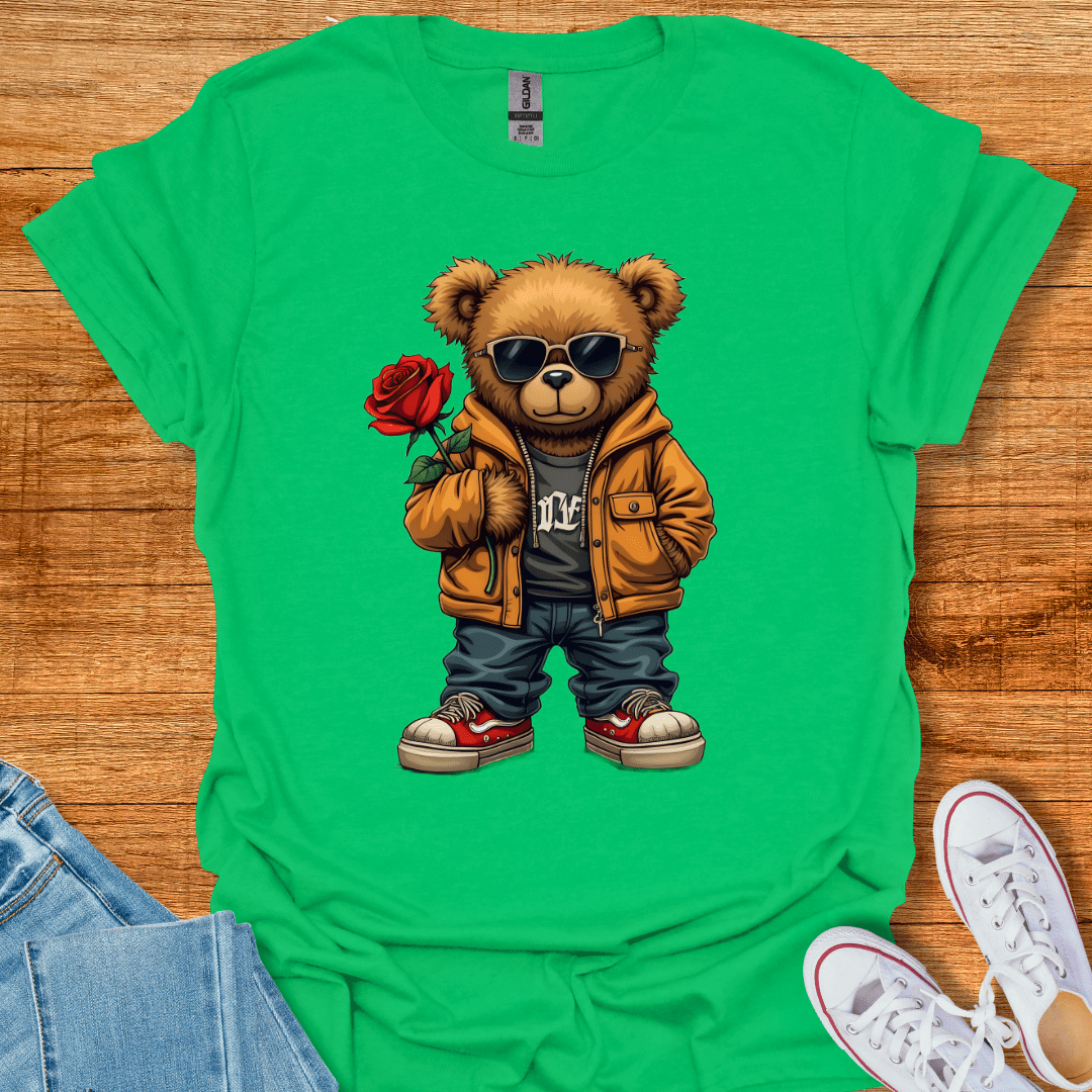 Teddy in Love T-Shirt Irish Green