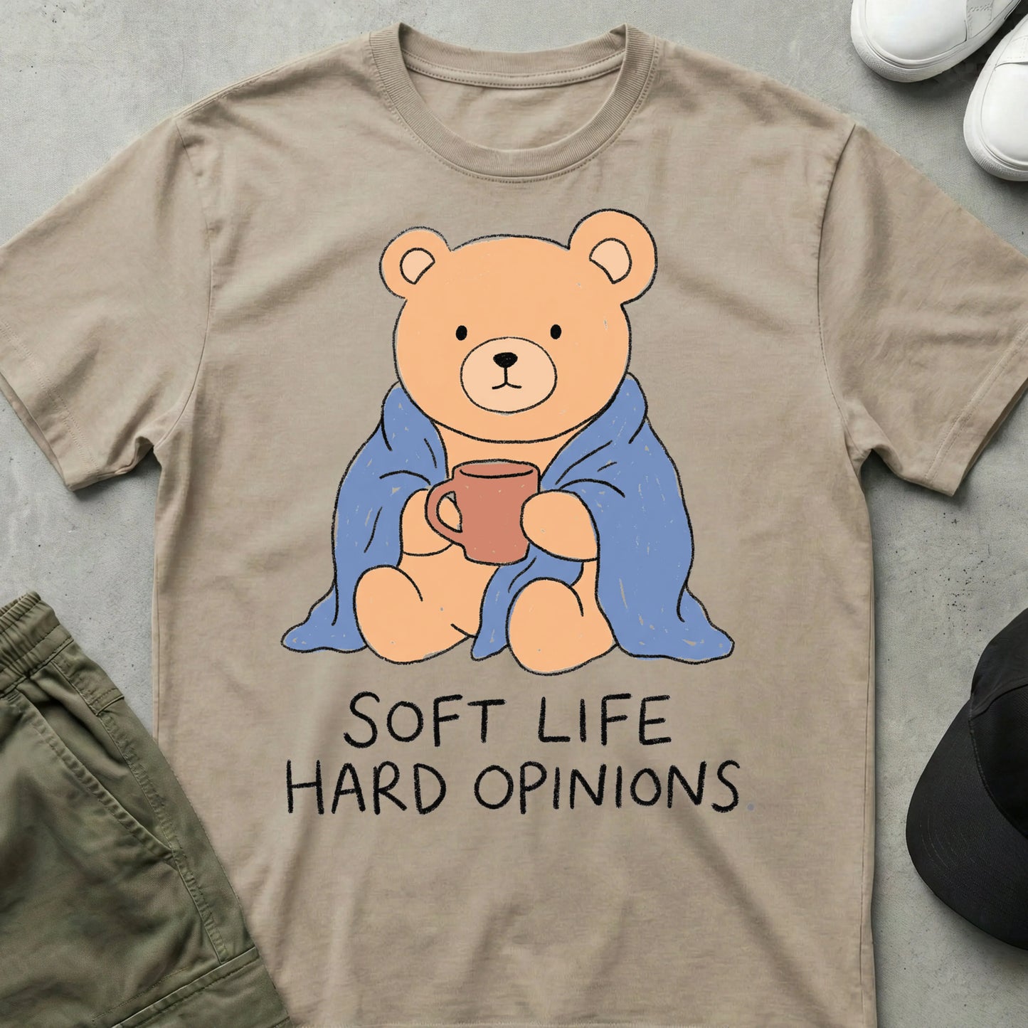 Soft Life T-shirt Sand