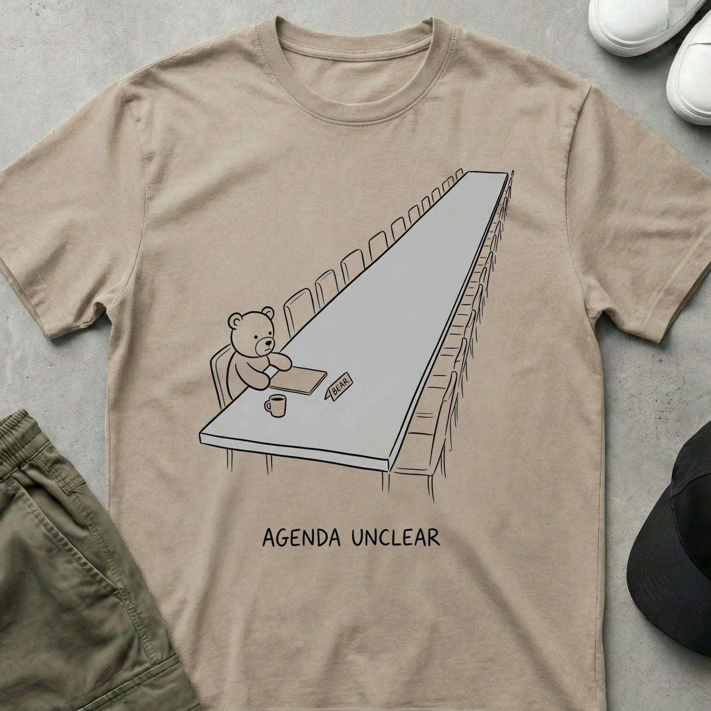 No Agenda T-Shirt Sand