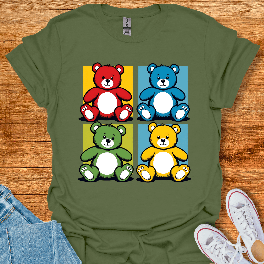 The 4 Bears T-Shirt Military Green