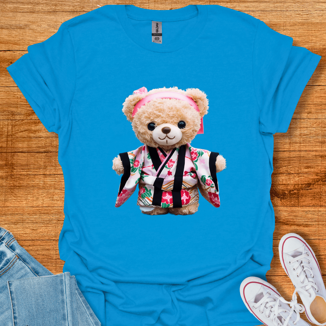 Cool Teds Teddy-Bear Pretty in Pink T-Shirt Sapphire / S