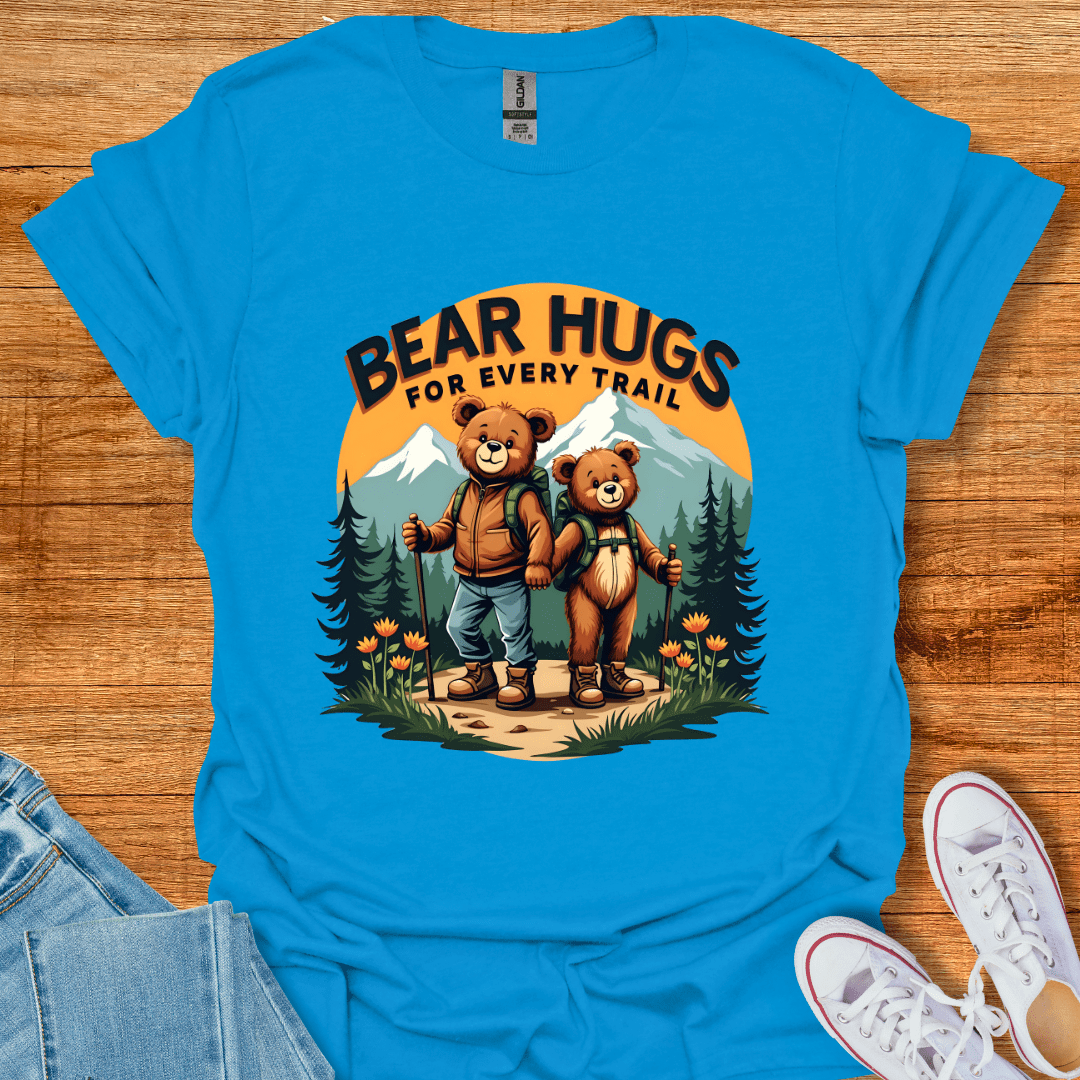 Cool Teds Teddy-Bear Hiking Bears T-Shirt Sapphire / S