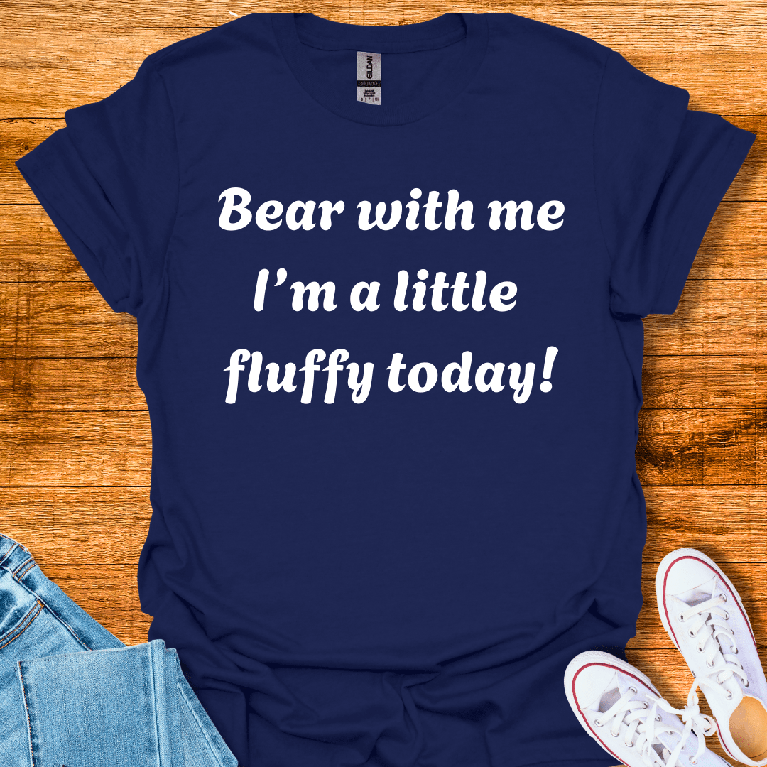 I'm Fluffy Today T-Shirt Navy