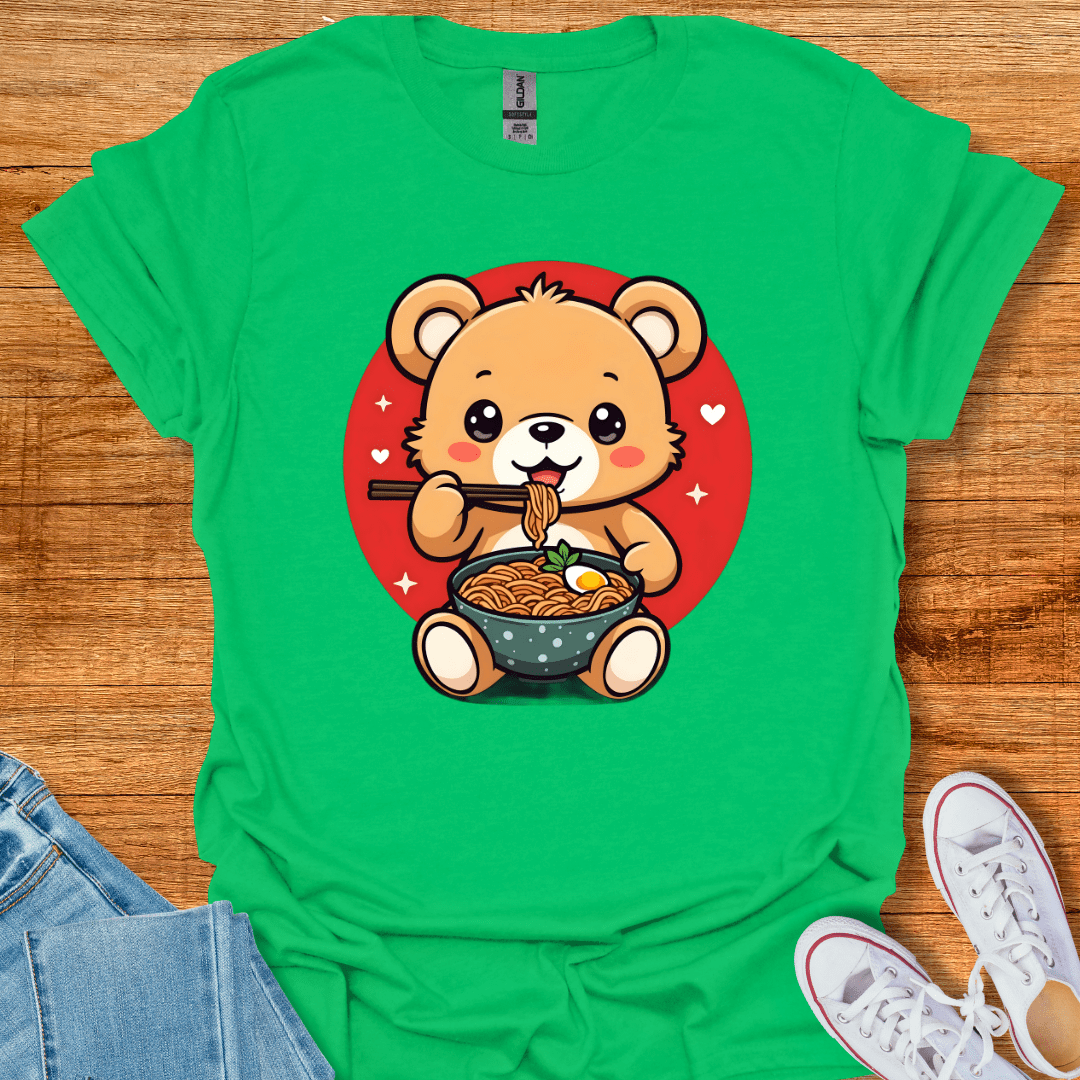 Noodle Bear T-Shirt Irish Green