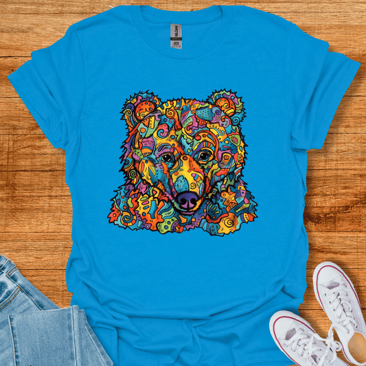 Rainbow Teddy T-Shirt Sapphire