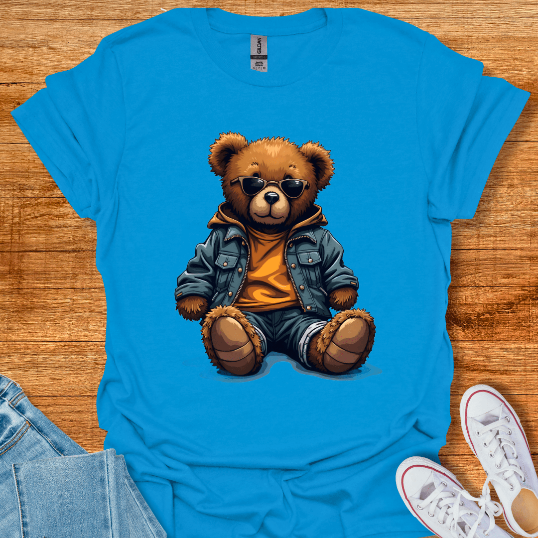 Cool Teds Teddy-Bear Cool Bear T-Shirt Sapphire / S
