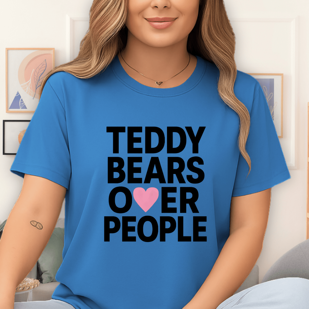 Cool Teds Teddy-Bear Teddy Lover T-Shirt Sapphire / S