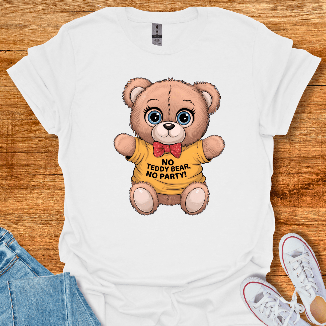 Cool Teds Teddy-Bear Party T-Shirt White / S