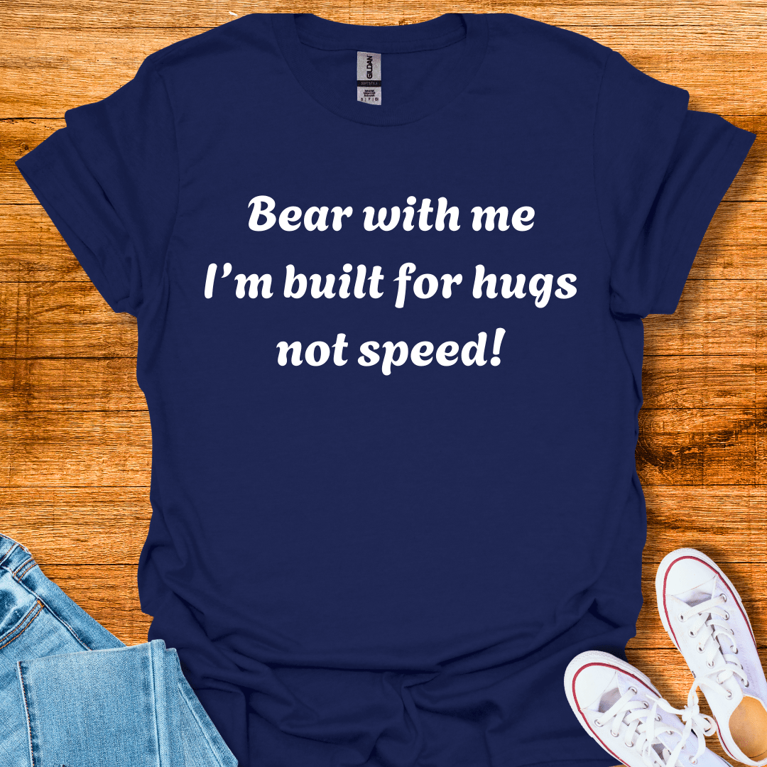 Cool Teds Teddy-Bear Built for Hugs T-Shirt Navy / S
