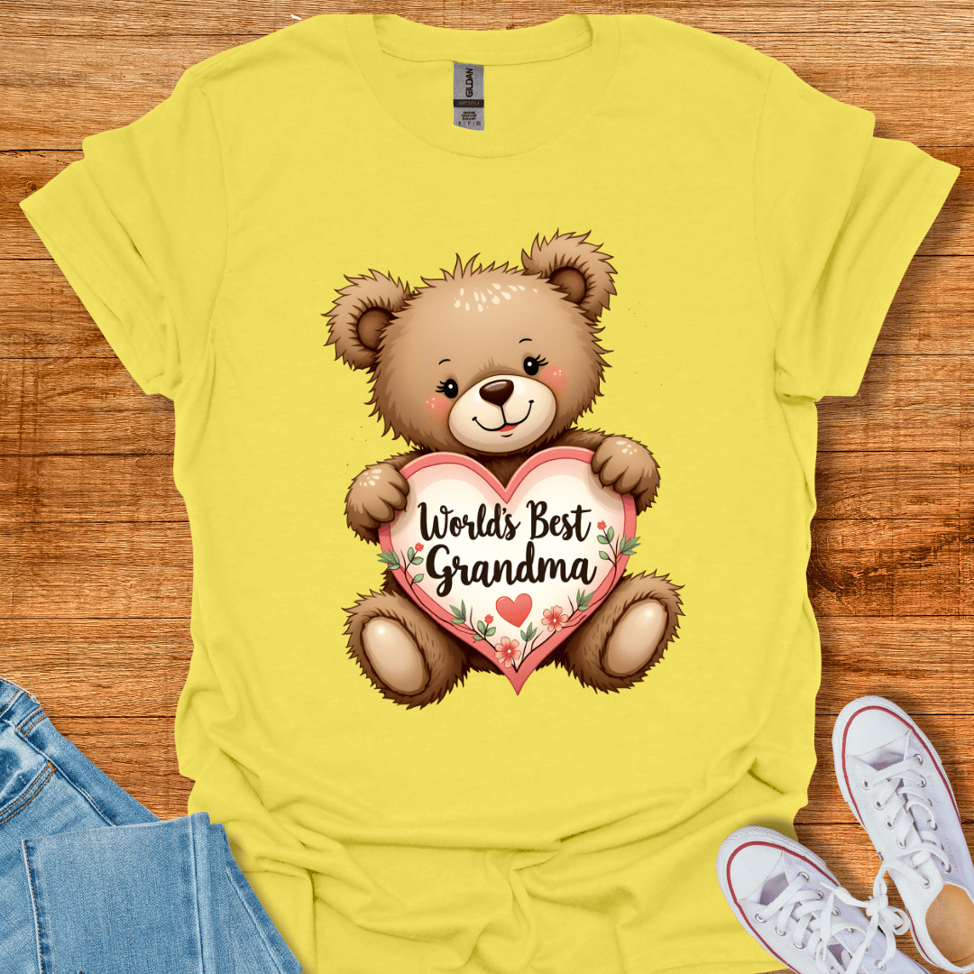 Grandma Bear T-Shirt Cornsilk