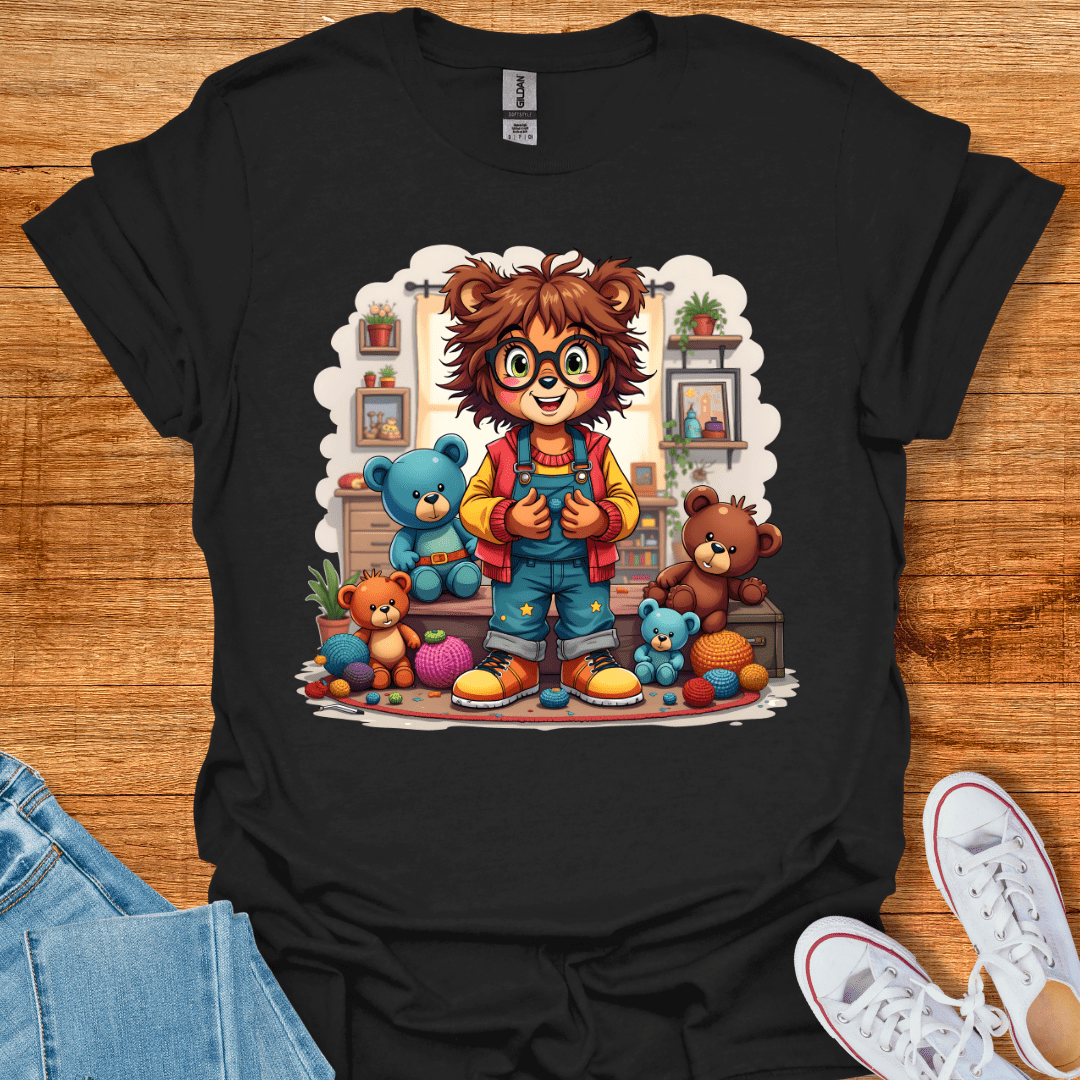 Knitting Bears T-Shirt Black