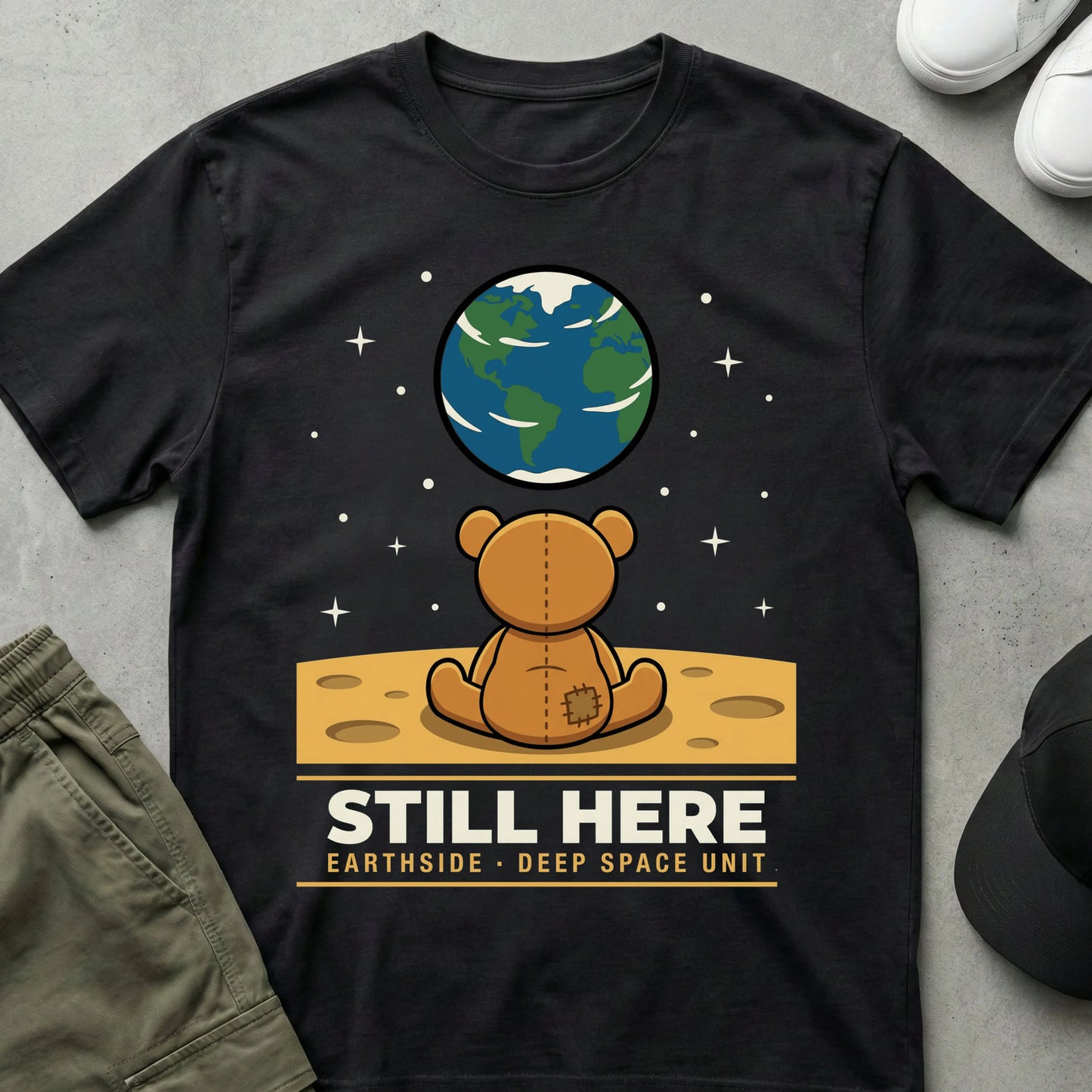 Cool Teds Teddy-Bear Deep Space T-Shirt Black / S
