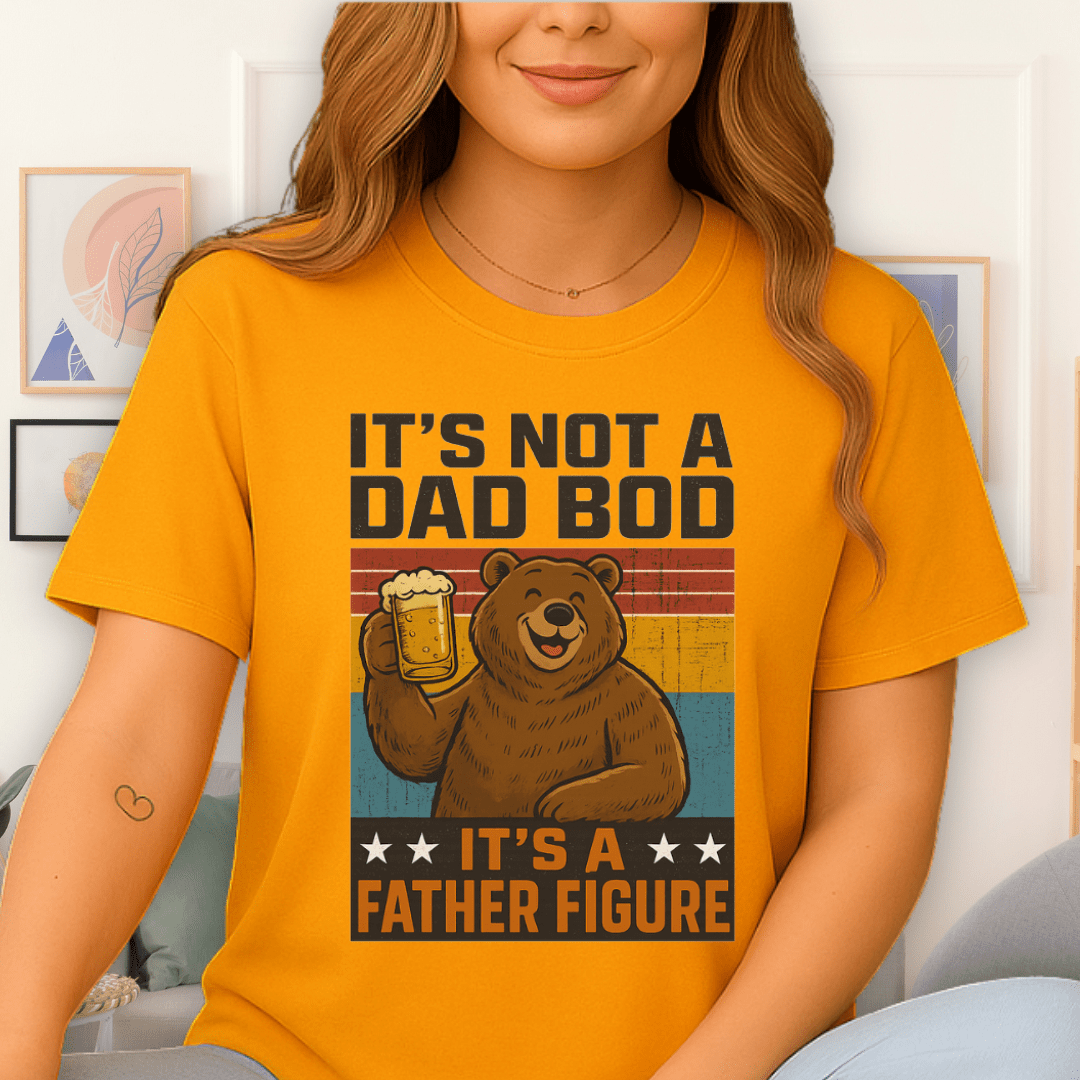 Father Figure T-Shirt Gold