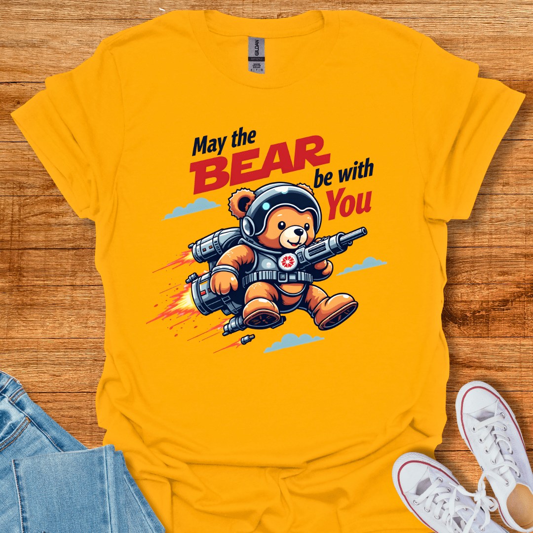 Cool Teds Teddy-Bear Cosmic Bear T-Shirt Gold / S