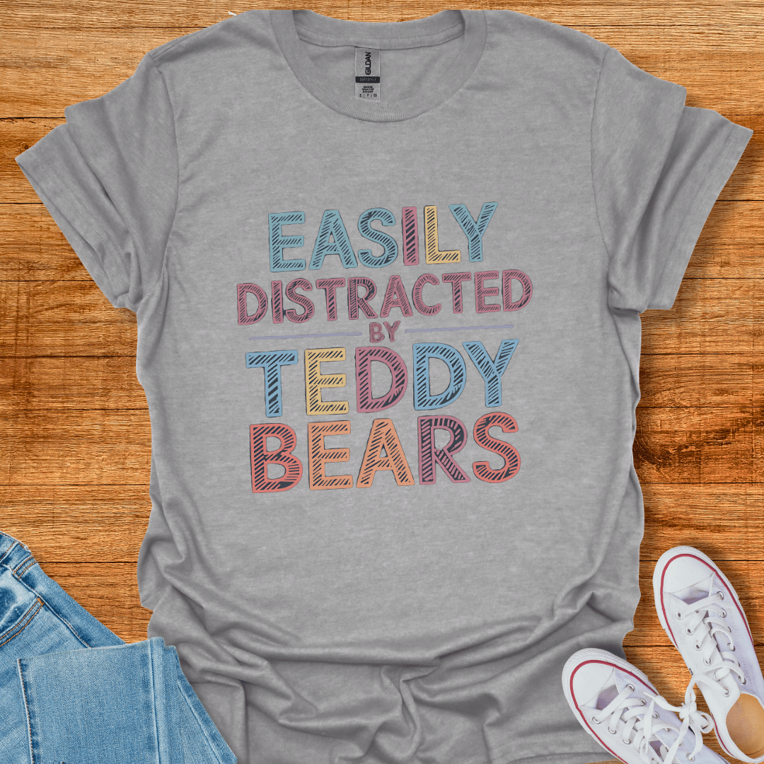 Easily Distracted T-Shirt Sport Grey