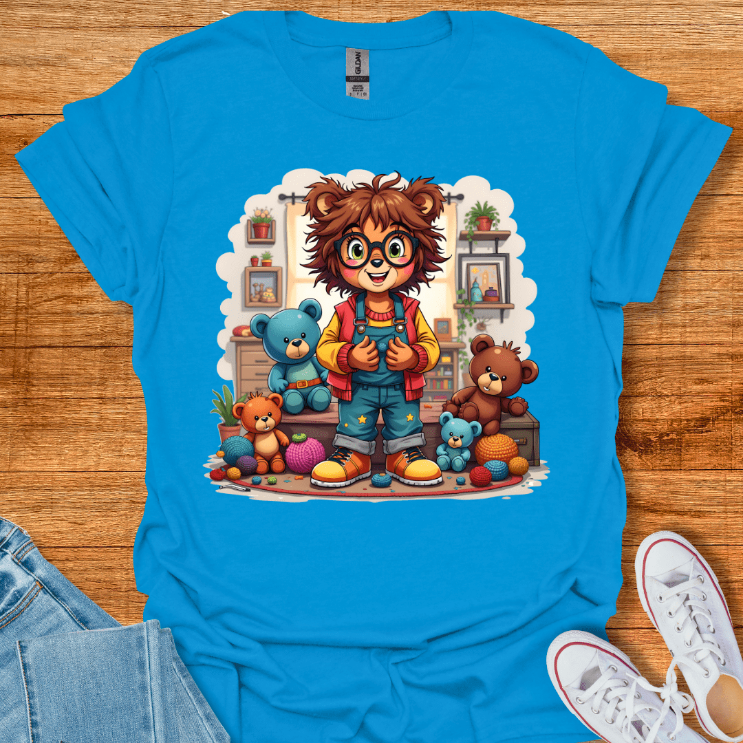 Knitting Bears T-Shirt Sapphire