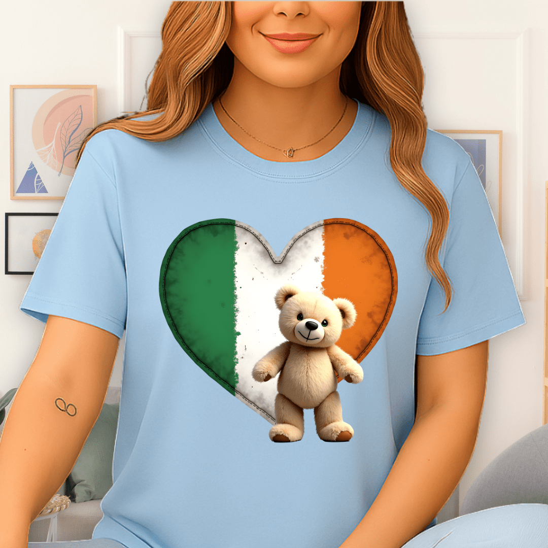 Irish Heart T-Shirt Light Blue