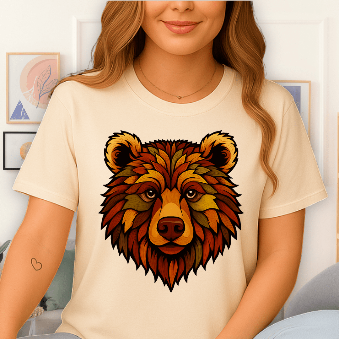 Cool Teds Teddy-Bear Autumn Bear T-Shirt Natural / S
