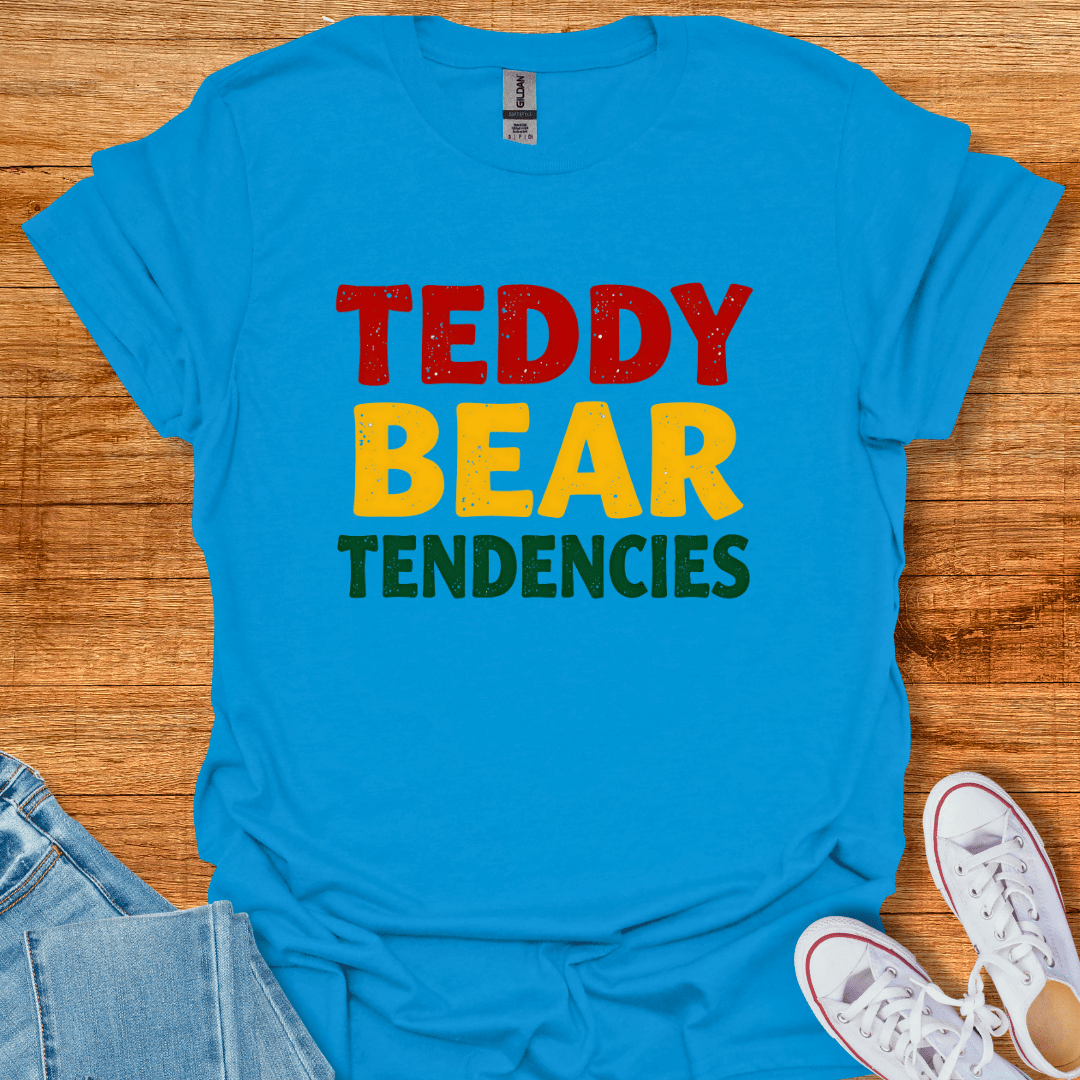 Cool Teds Teddy-Bear Teddy Bear Tendencies T-Shirt Sapphire / S
