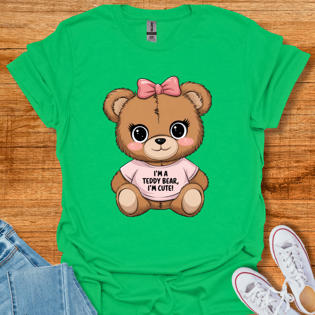 Cool Teds Teddy-Bear Cute Teddy T-Shirt Irish Green / S