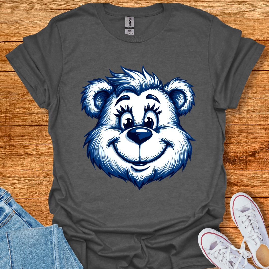 Cool Teds Teddy-Bear Big Happy Bear T-Shirt Dark Heather / S