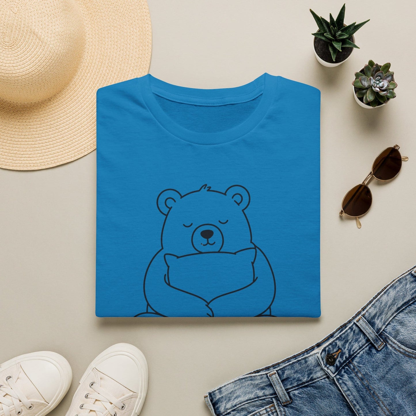 Cool Teds Teddy-Bear Pillow Fort Power T-Shirt Sapphire / S