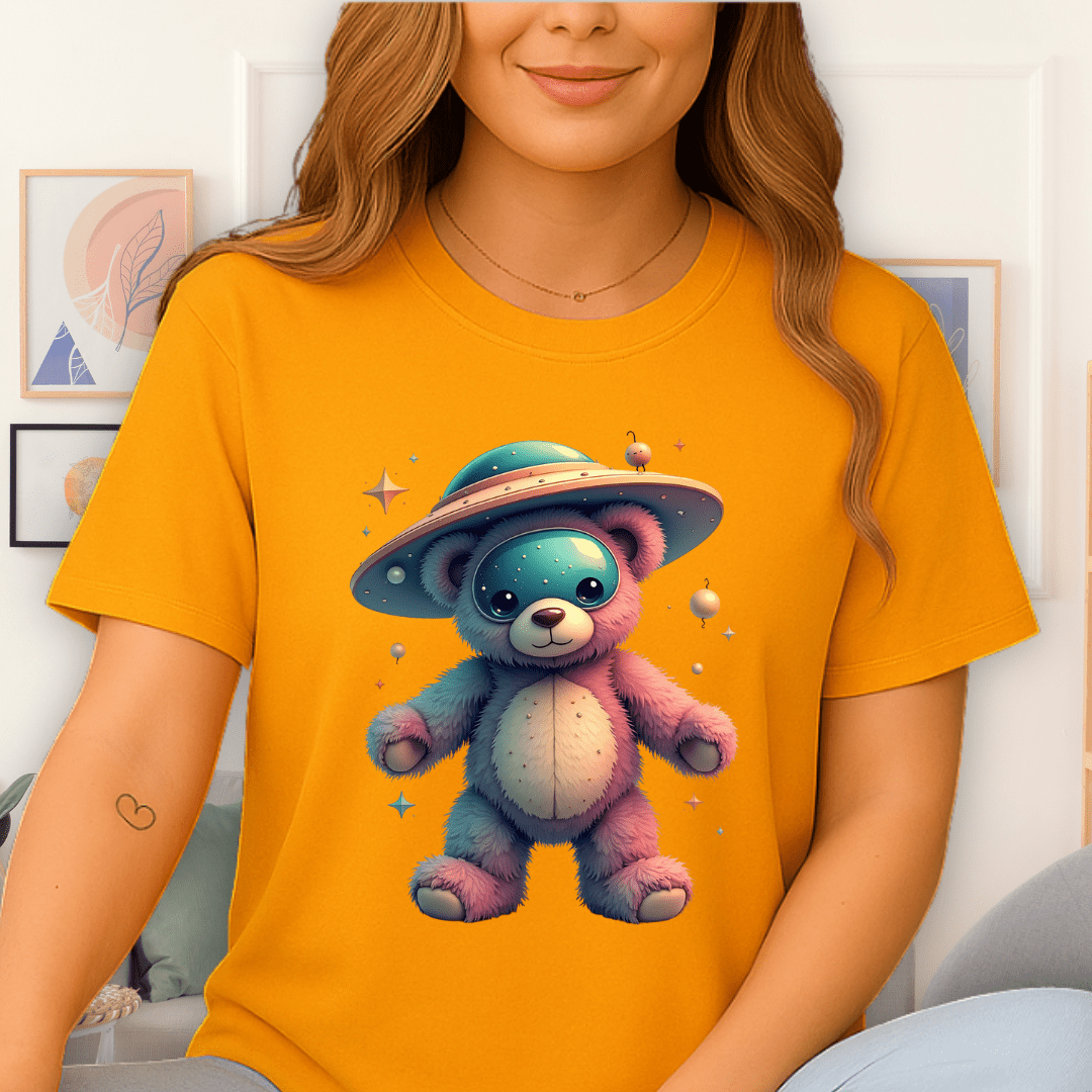 Cosmic Cuddles T-Shirt Gold