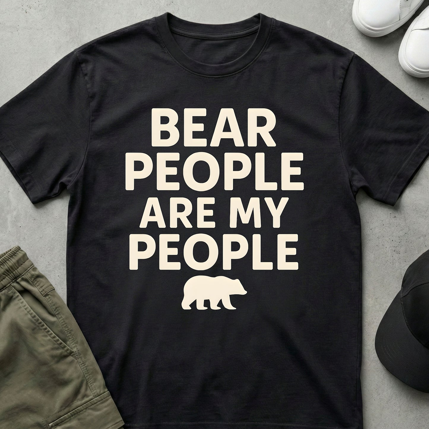 Cool Teds Teddy-Bear Bear People T-Shirt Black / S