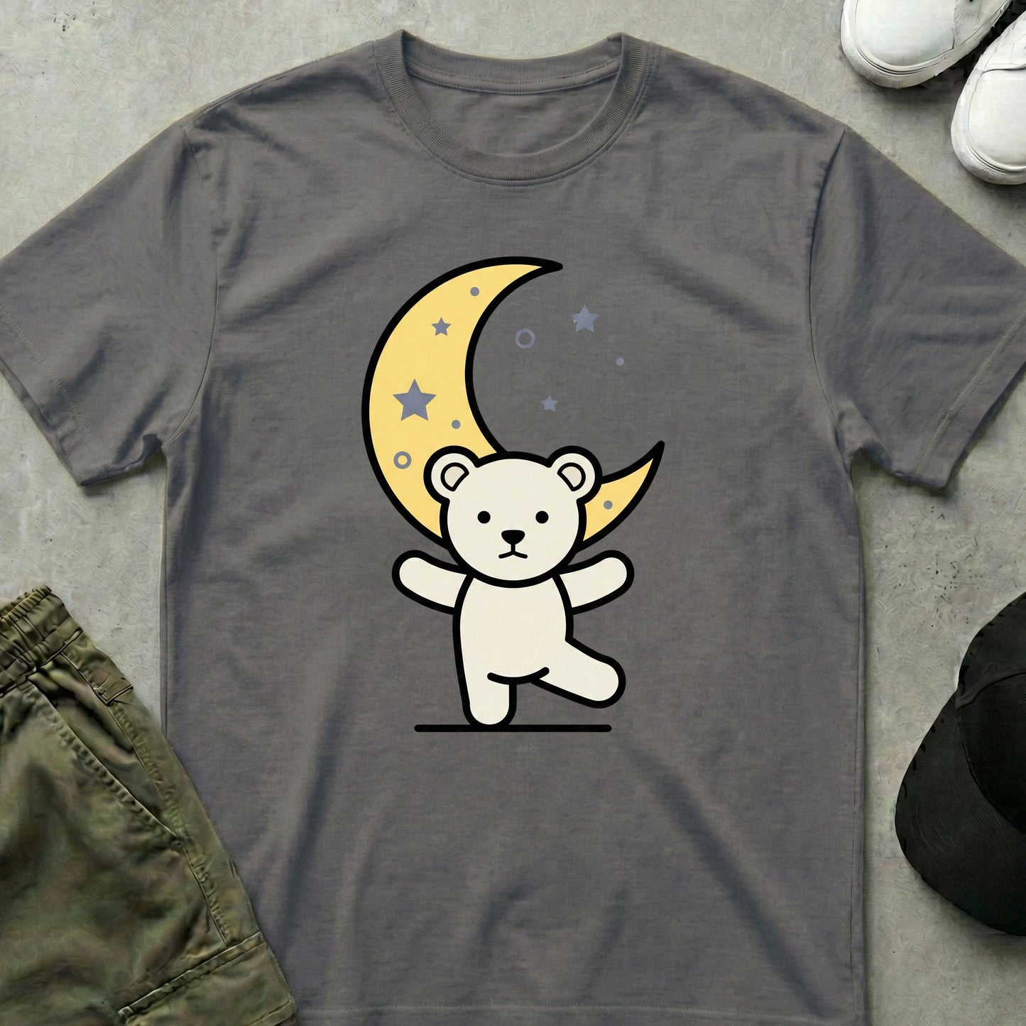 Moon Bear T-Shirt Charcoal